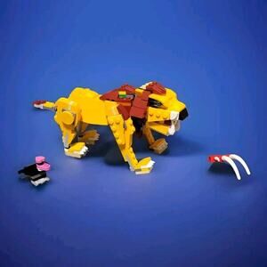 Lego Creator: 3in1 Wild Lion Set 31112 Complete Without Manual.